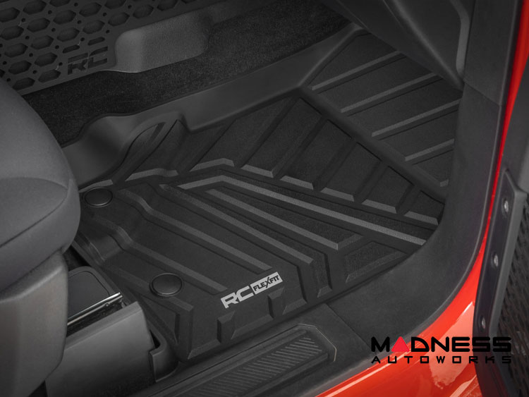Ford Bronco Floor Liners - Flex-Fit - 4 Door - Rough Country